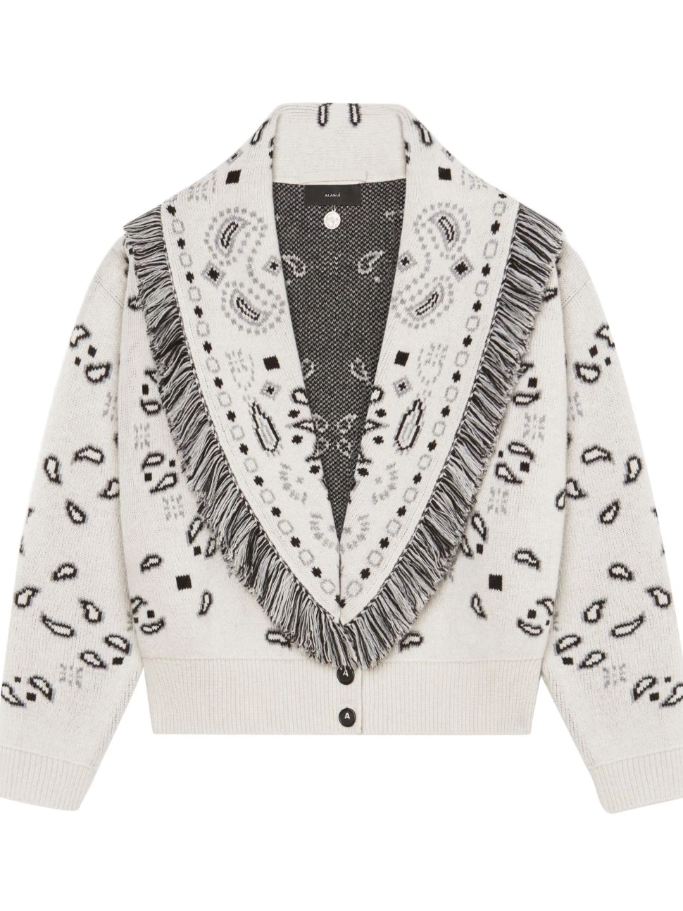 Cheap Women Alanui Bandana Jacquard cardigan cropped 0808